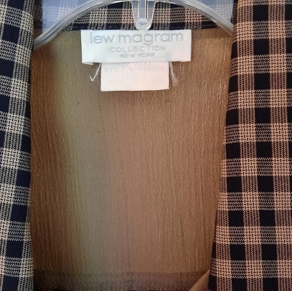 Vintage 90s Lew Magram Gingham Jumpsuit - Picture 3 of 7